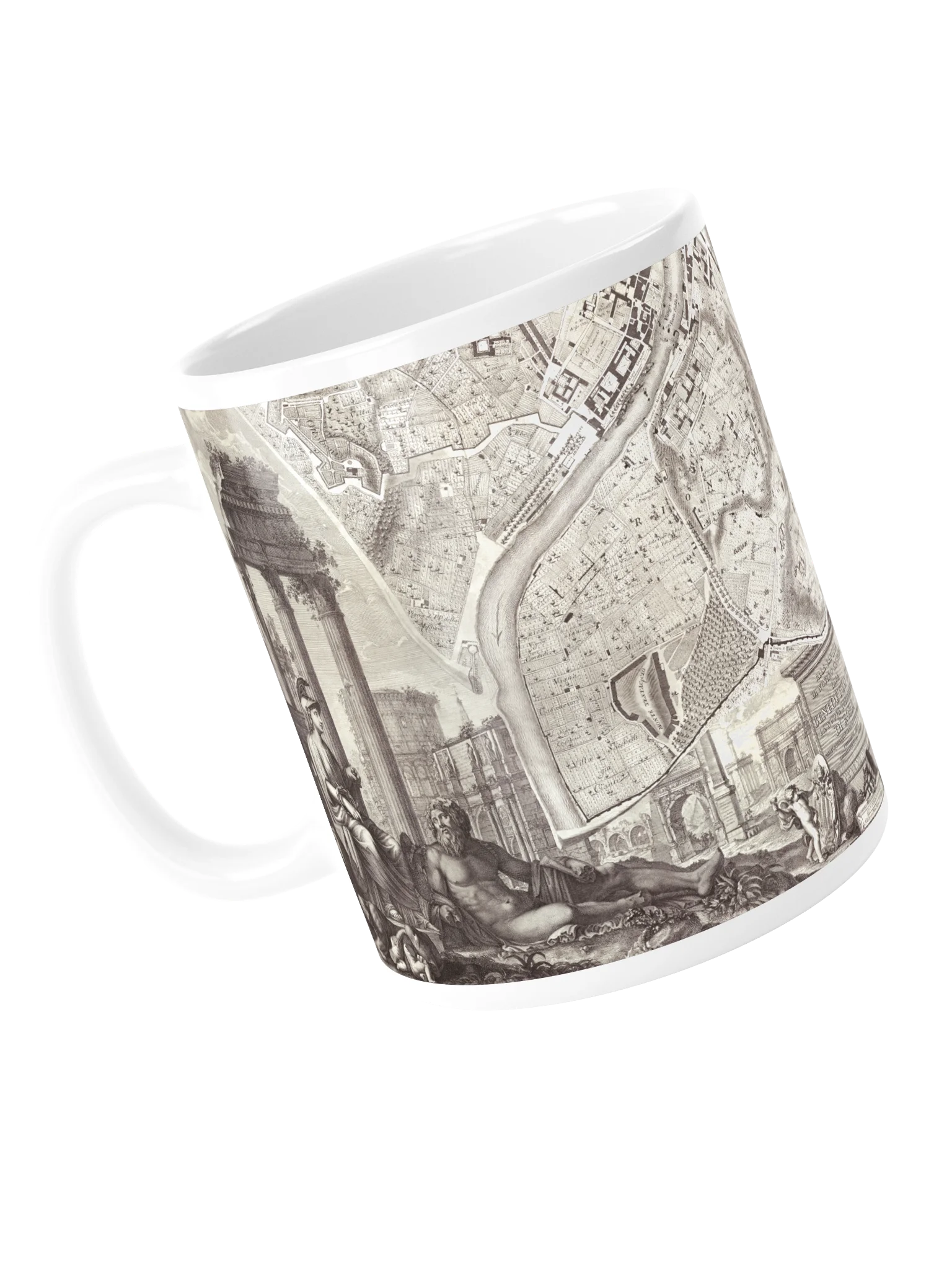 Vintage Rome Engraved Map Mug product image (5)