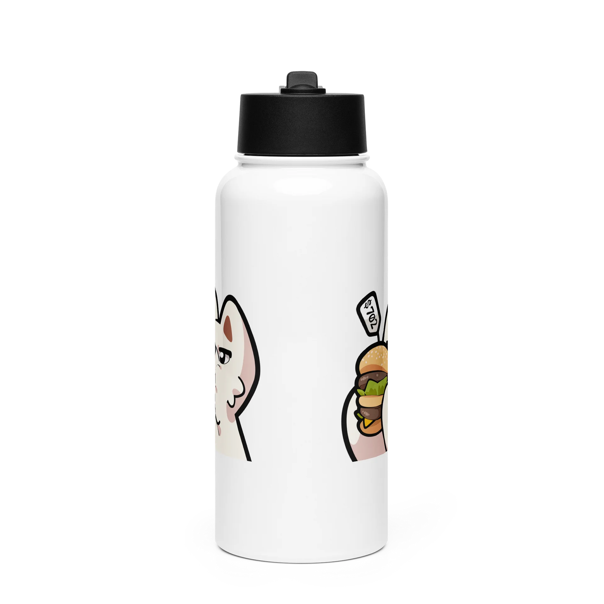 $702 Burger Stainless Steel Water Bottle with a Straw product image (2)