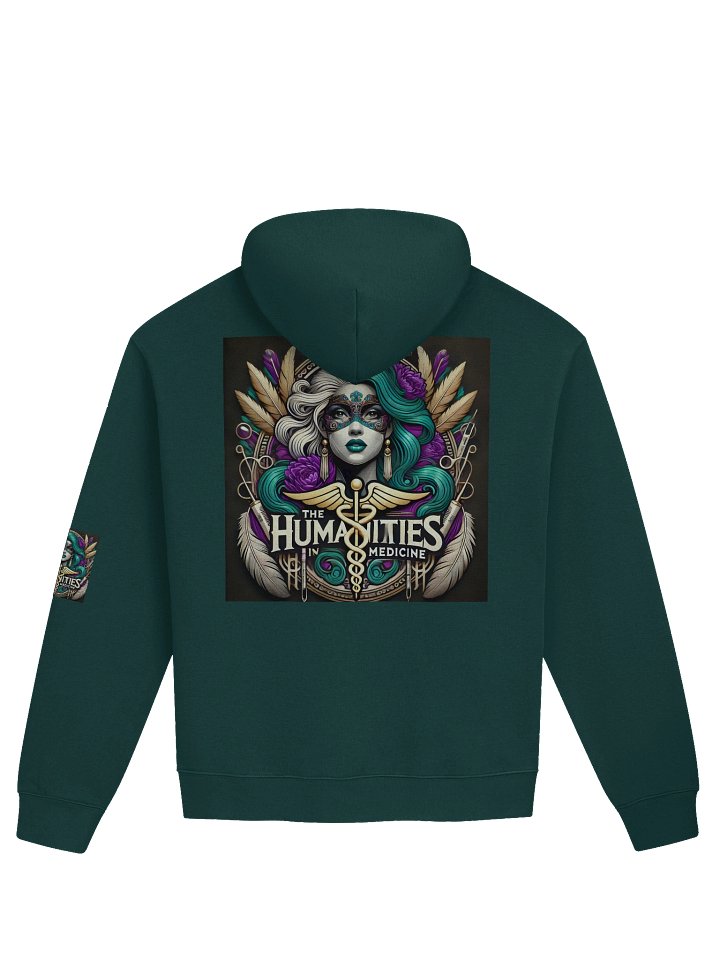 Humanities In Medicine Masked Mardi Gras Muse Vibrant Oversized Hoodie product image (13)