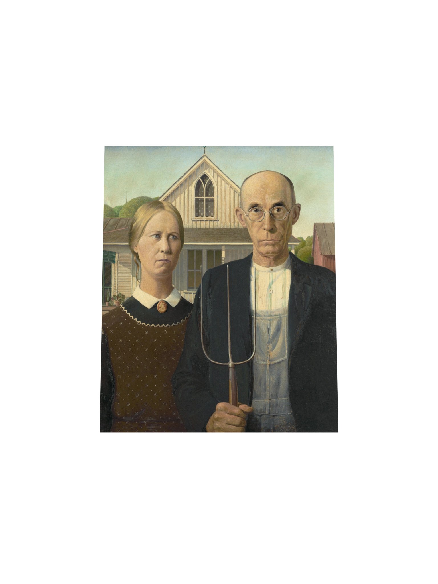 Wood, American Gothic — Fine-Art Poster product image (5)