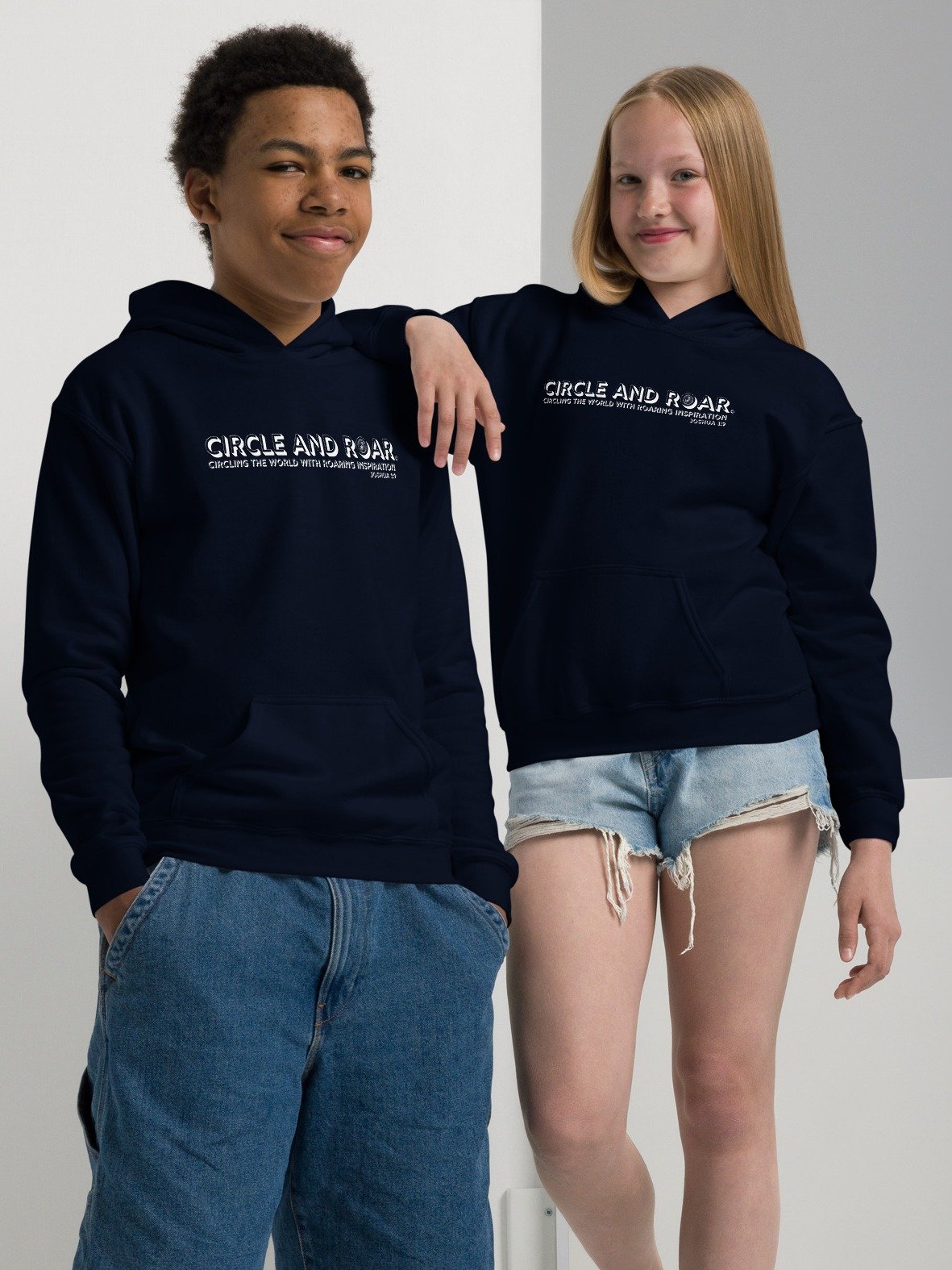 Circle and Roar Youth Hoodie. Joshua 1:9 product image (13)