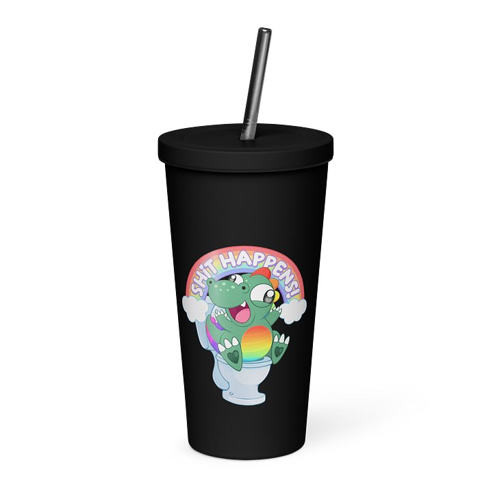 Shit Happens Tumbler with Straw product image (1)
