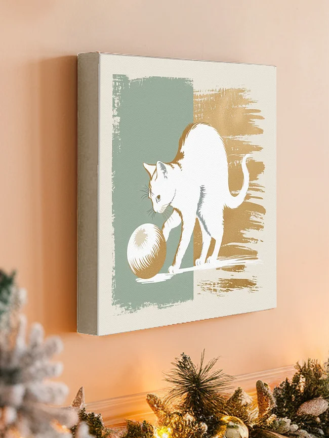 Holiday cat charm