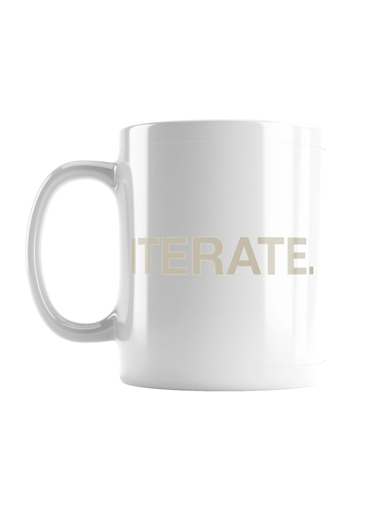 ITERATE. offwhite mug. product image (1)