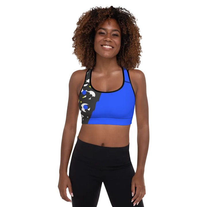 Drusella Watson's - Crescents - In Blue - Padded Sports Bra product image (1)