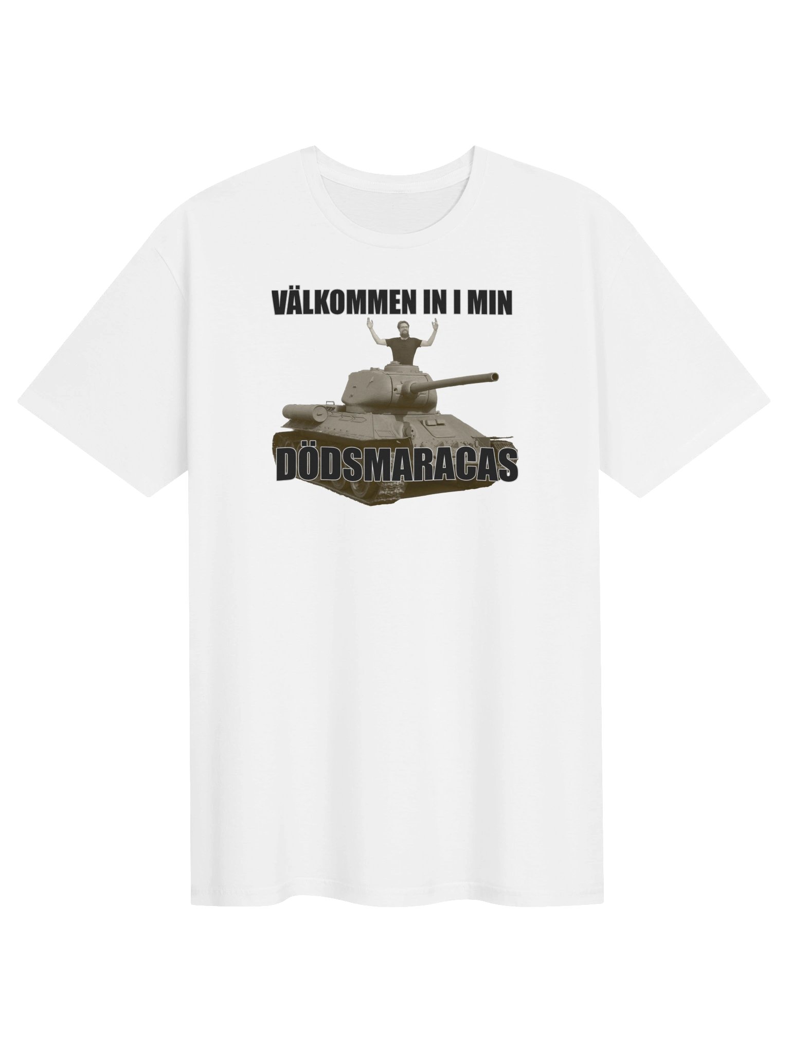 Välkommen in i min dödsmaracas! (Herr T-shirt) product image (1)
