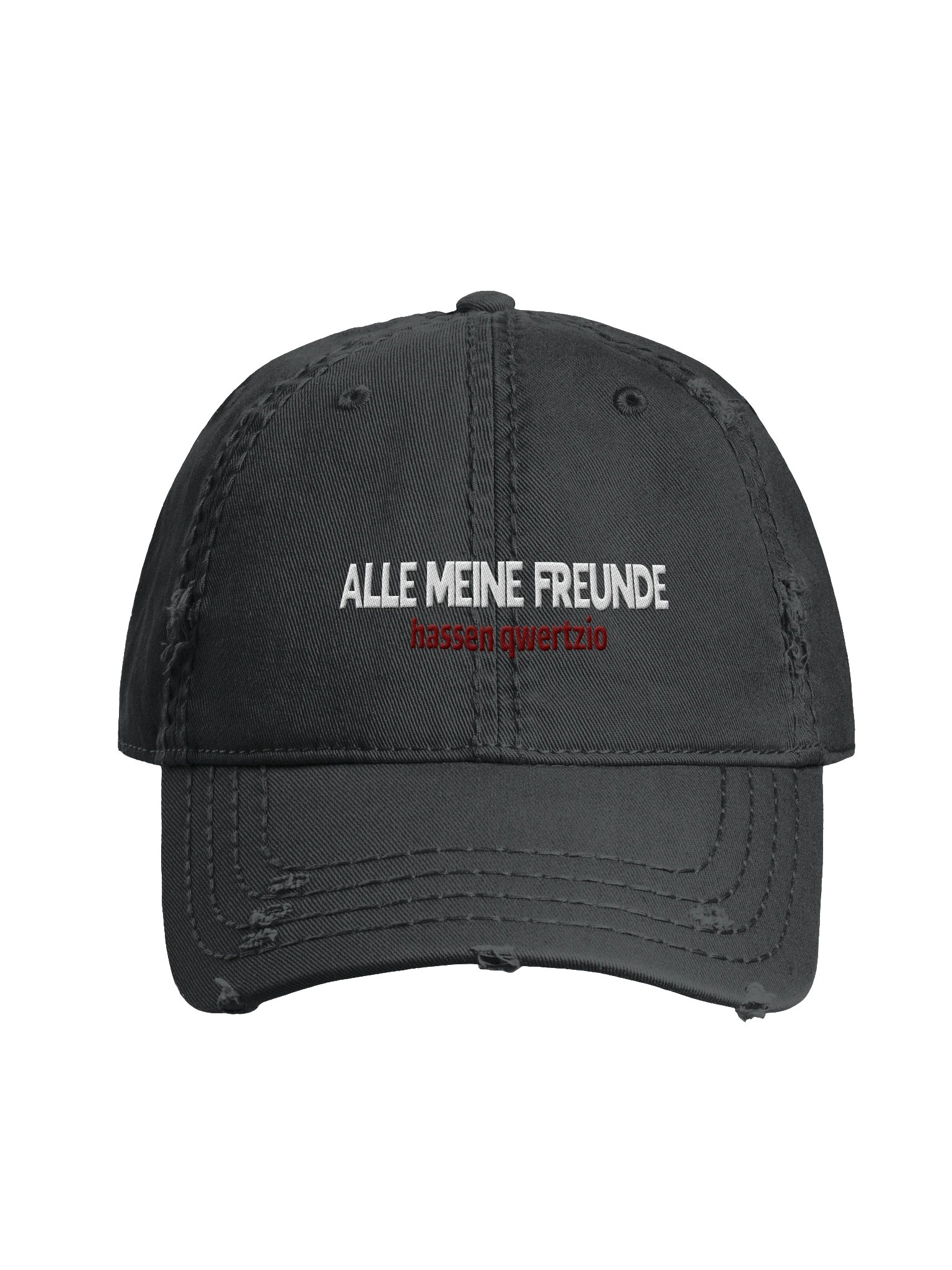 "ALLE MEINE FREUNDE hassen qwertzio" Cap product image (5)