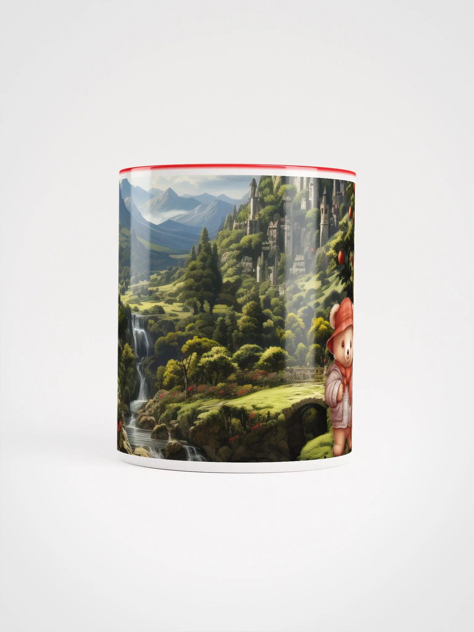 The Enchanted Orchard: A Bear's Harvest Ceramic Mug | Magical Woodland Drinkware product image (5)