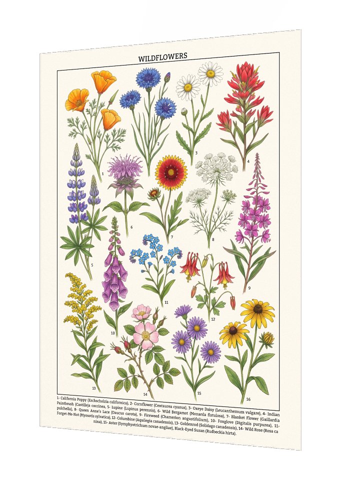 Wildflowers Botanical Poster product image (2)