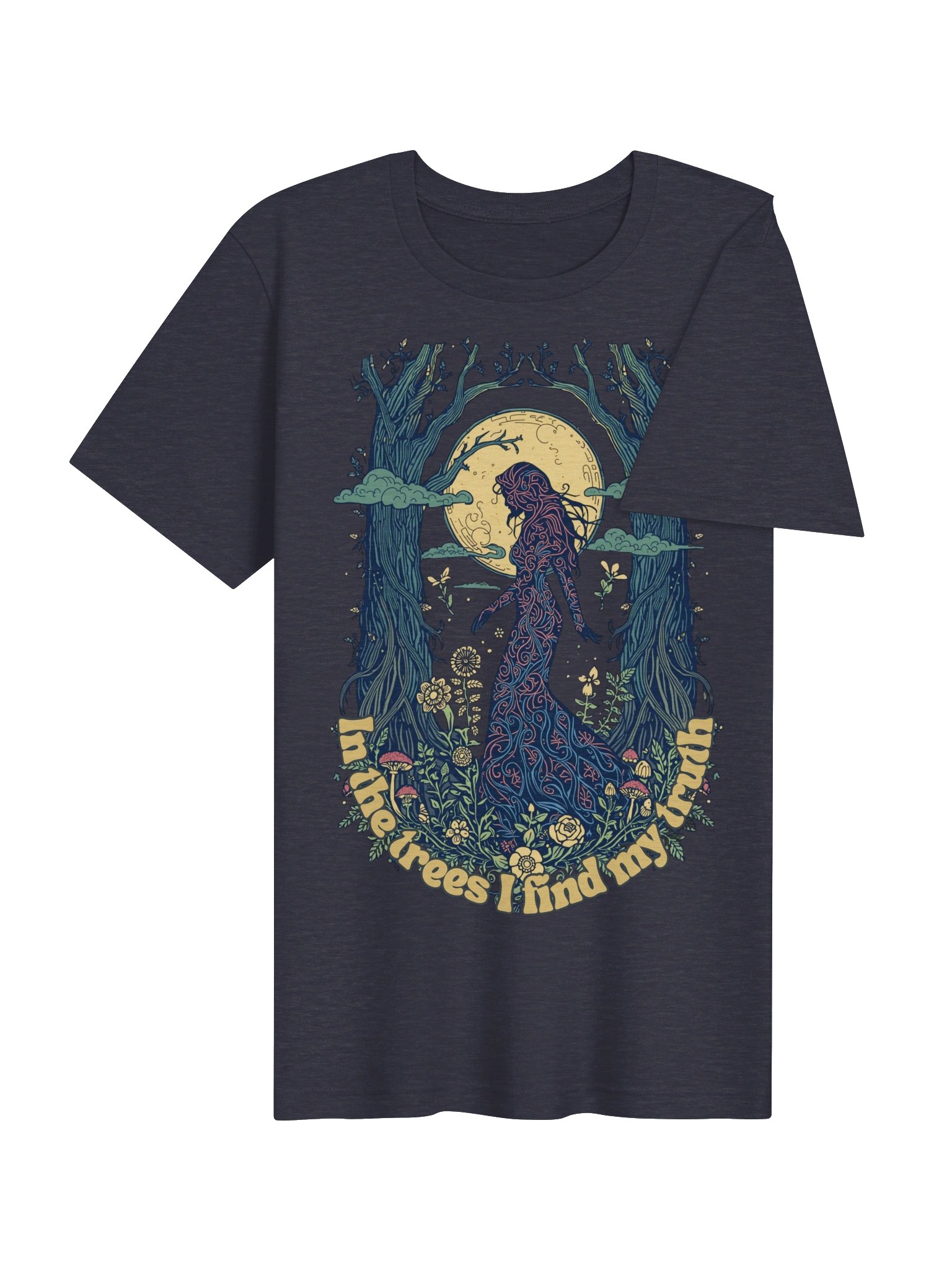 Forest Goddess Shirt, In the Trees I Find My Truth, Mystical Nature Tee product image (5)