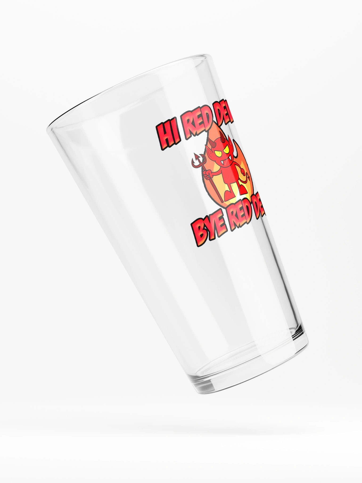 Red Devil Pint Glass product image (4)