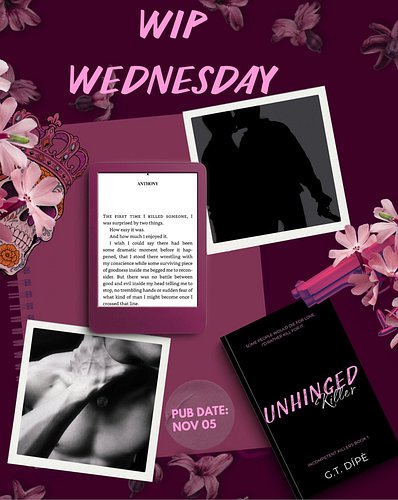 WIP Wednesday, although its 99% done 🤣 also this is the first official’s snippet from Unhinged Killer 😍

What to expect: 

📚 ...