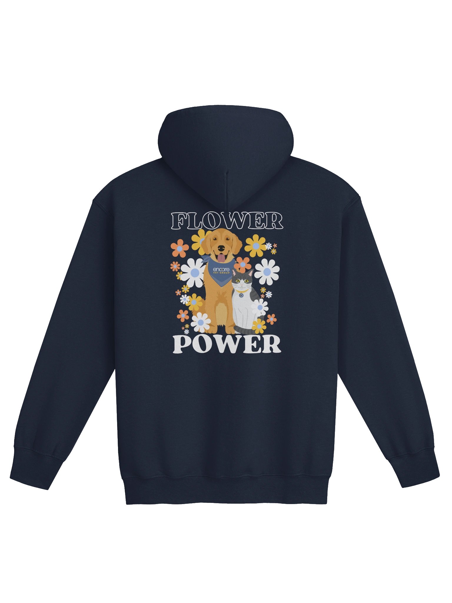 Flower Power Zip Up - Dog Outline product image (2)