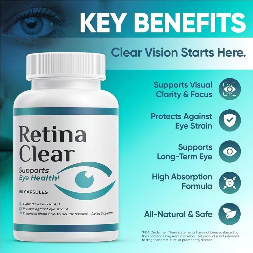 لدعم صحة العين والرؤية | 60 كبسولة (Retina Clear) كبسولات ريتينا كلير product image (5)