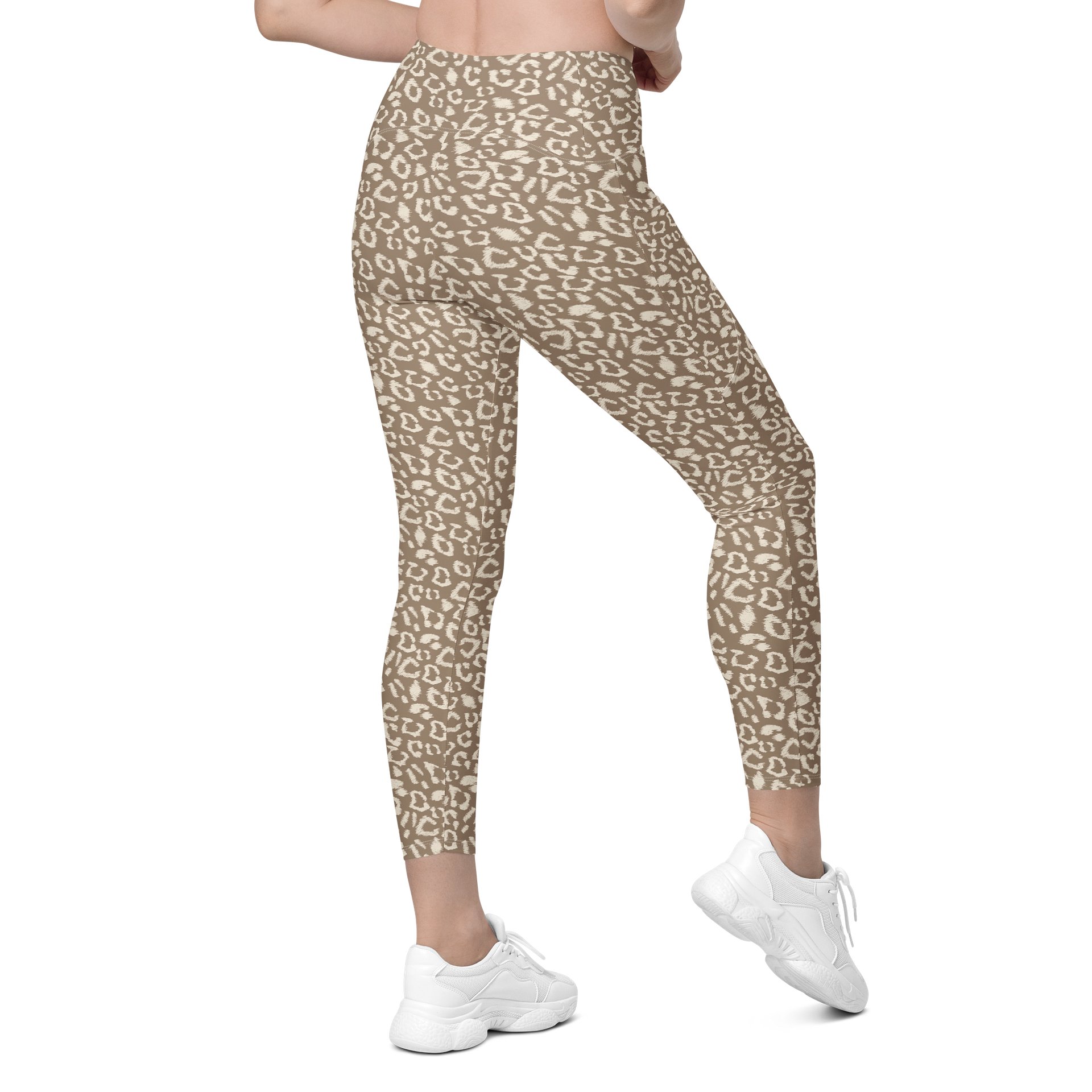 Comfortable Crossover Leggings with Bold Leopard Print product image (8)