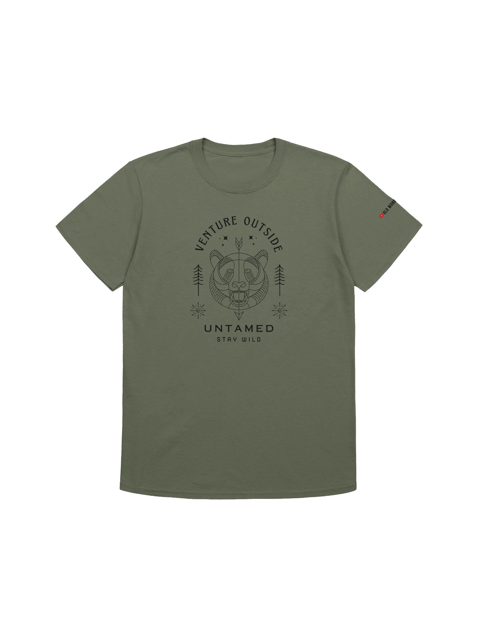 Venture Outside Black Graphic Unisex Tee product image (1)