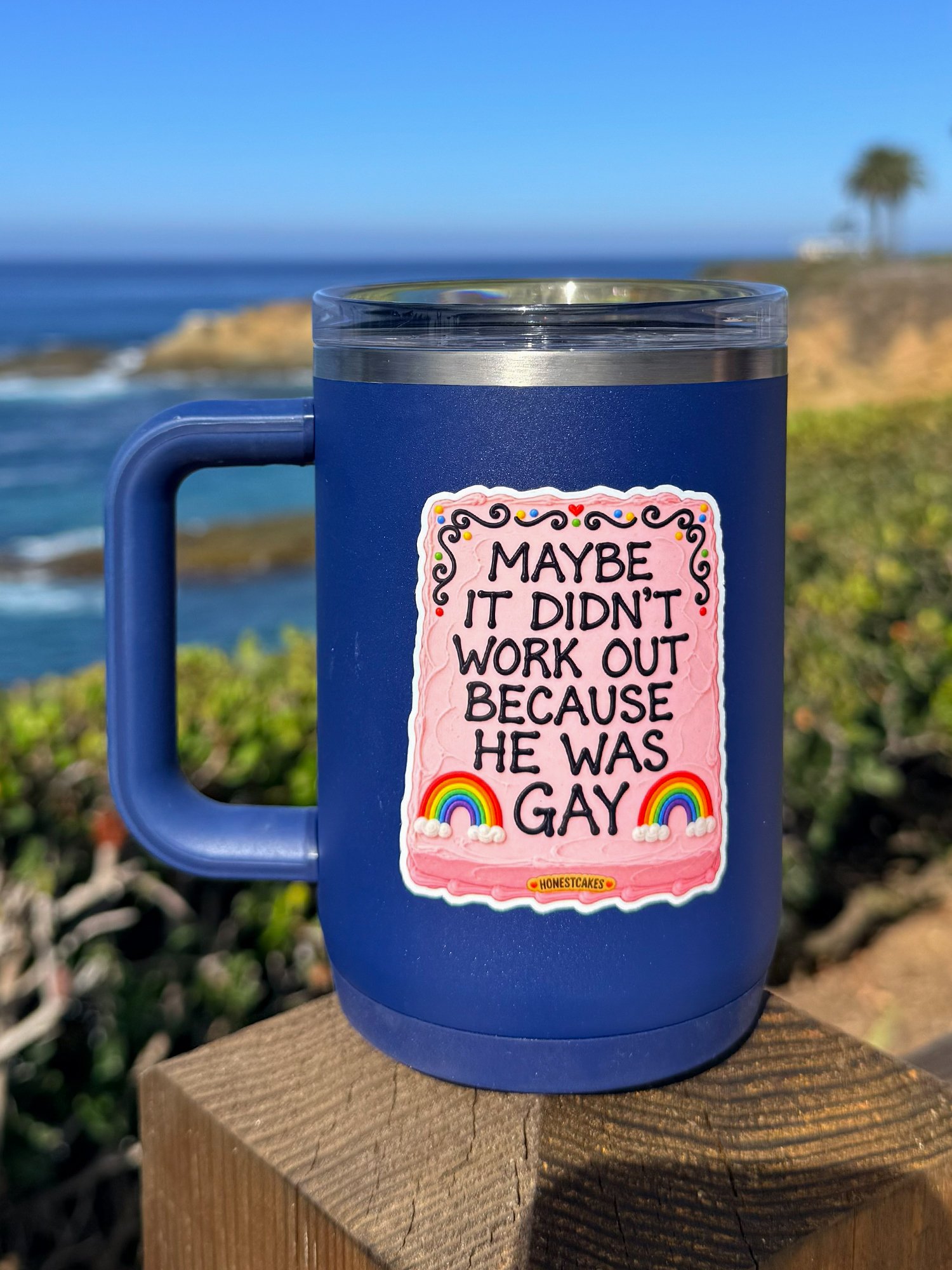 VINYL STICKER: Maybe It Didn't Work Out Because He Was Gay - FREE SHIPPING product image (2)