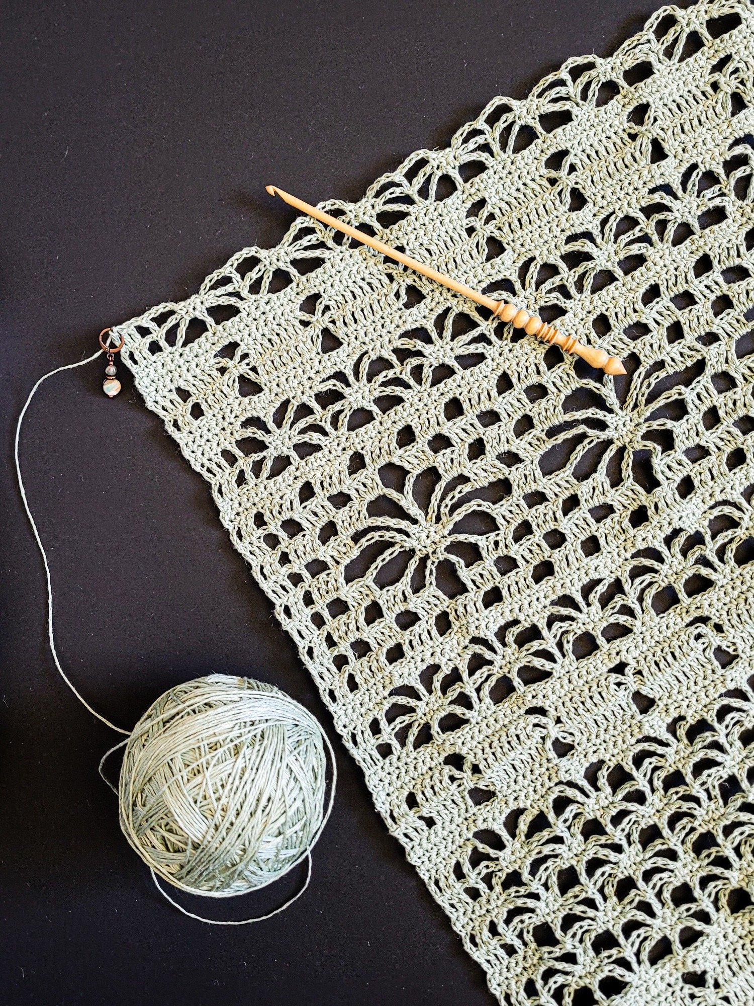 Luster Lace Wrap Crochet Pattern product image (7)