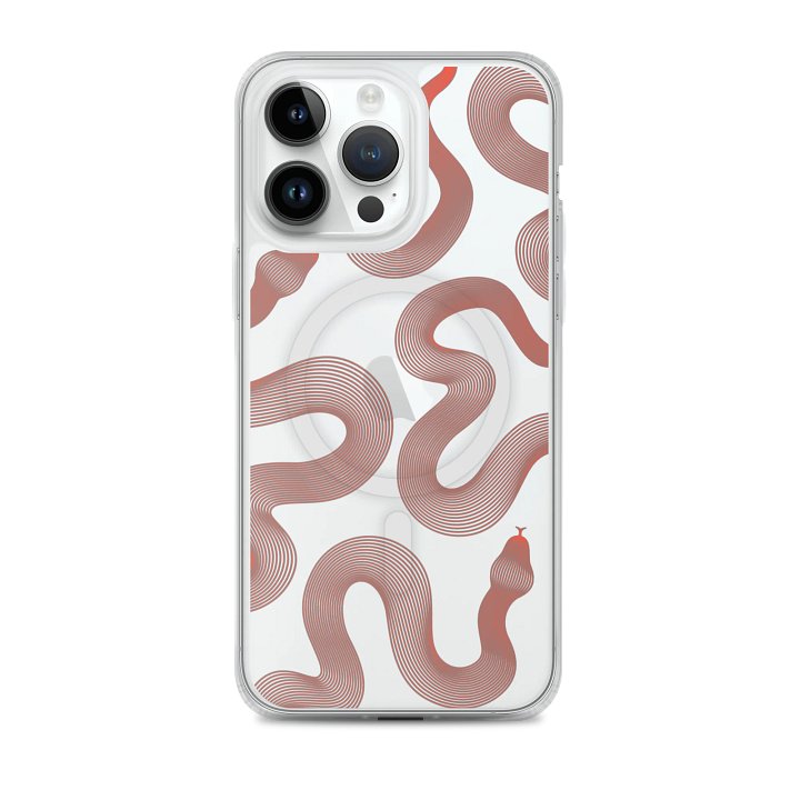 Crimson Rippling Serpentine iPhone Case product image (2)