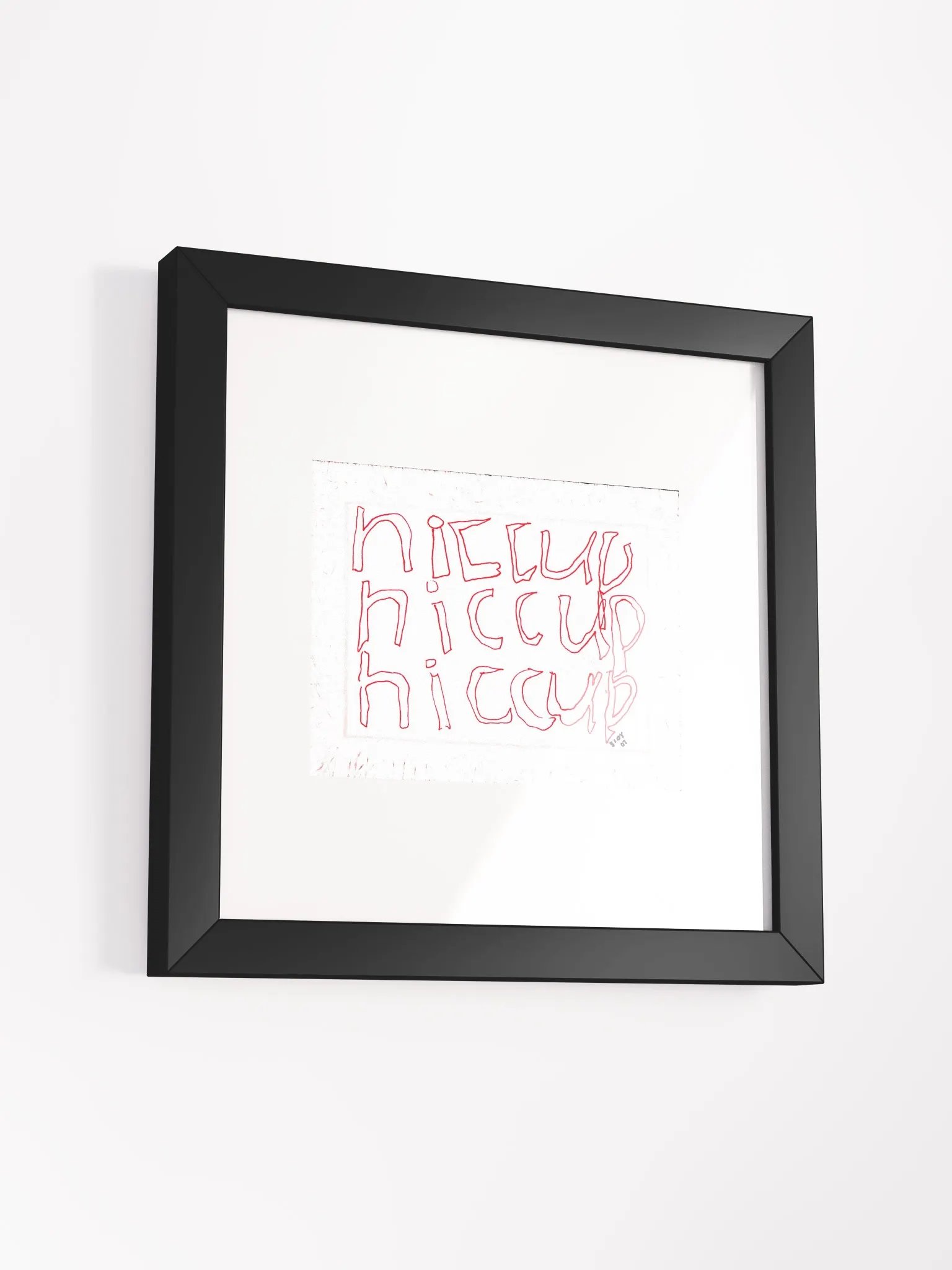 hiccup Panel Card Print Framed product image (2)
