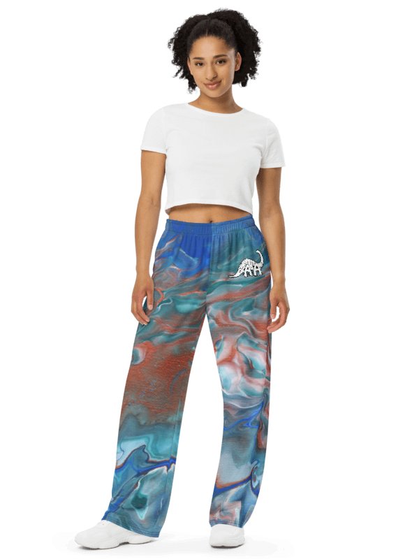 Metallic Orange Fluid Acrylic Pants product image (2)