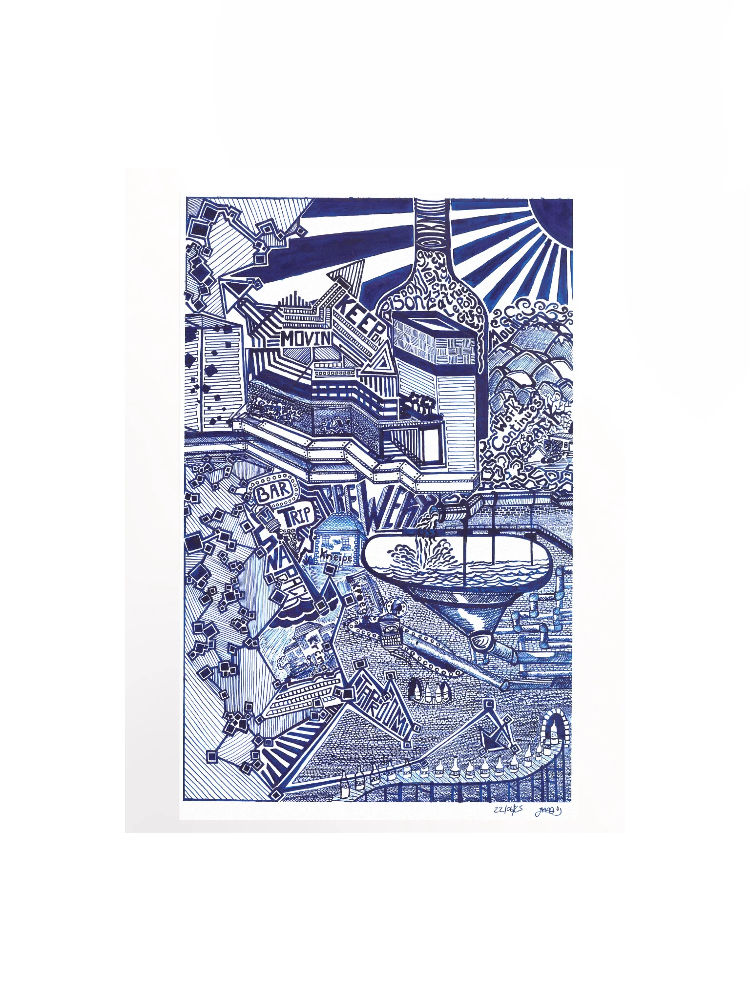 Blue Drink (Poster Print) product image (1)