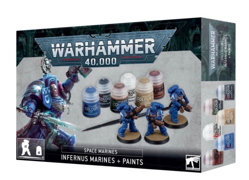 Space Marines: Infernus Marines + Paints Set product image (1)