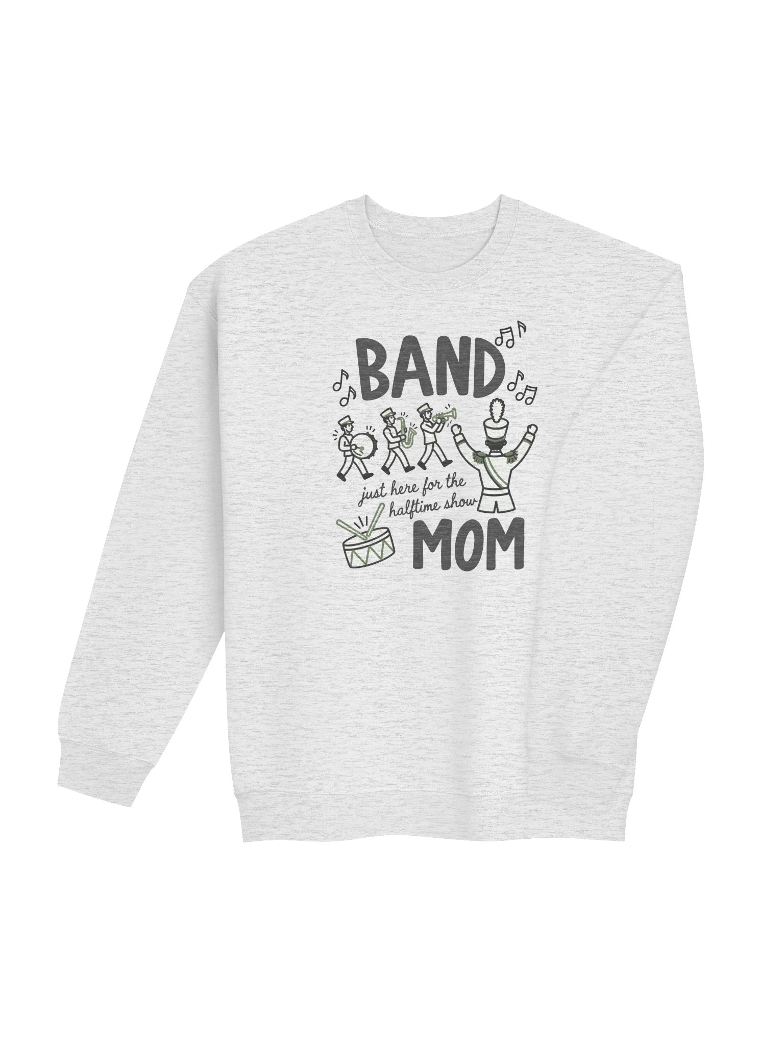 Here for the Halftime Show Band Mom Crewneck product image (7)