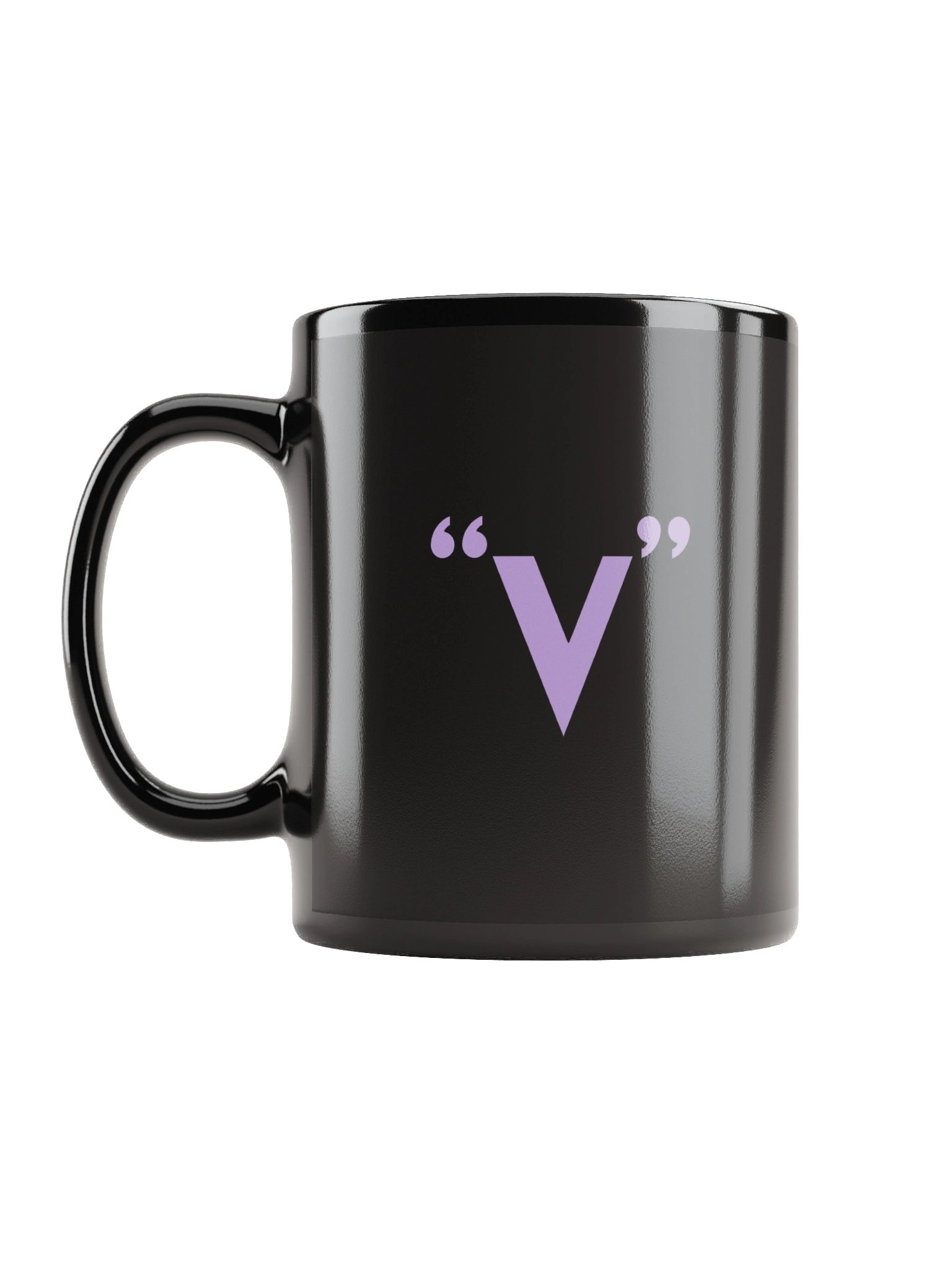 "V" for Valkyries Black Coffee Mug product image (11)