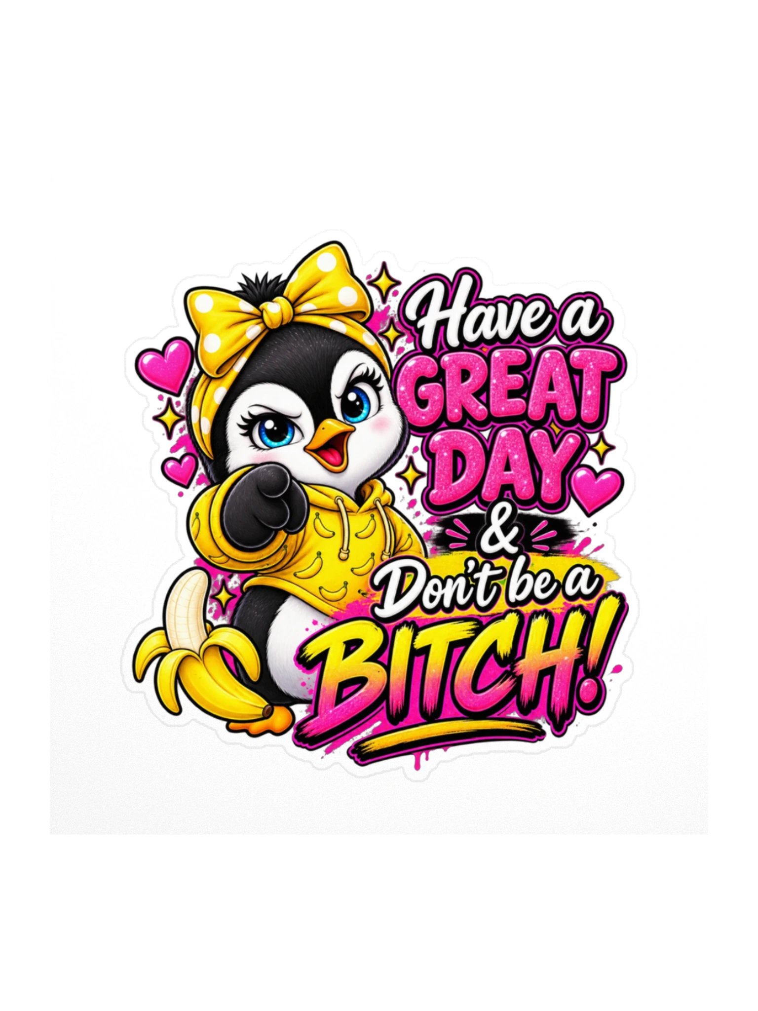 Have a Great Day & Don't Be a Bitch Lulu Sticker product image (1)
