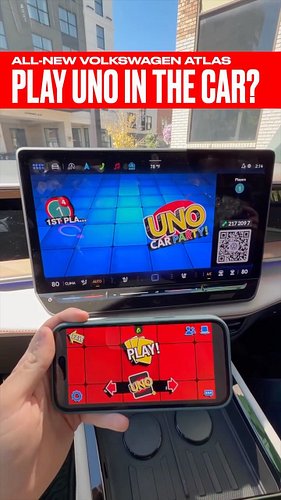 Is the 2027 Volkswagen Atlas the coolest family 3-row out there with Uno gaming built in? And would you play Uno in YOUR car?...