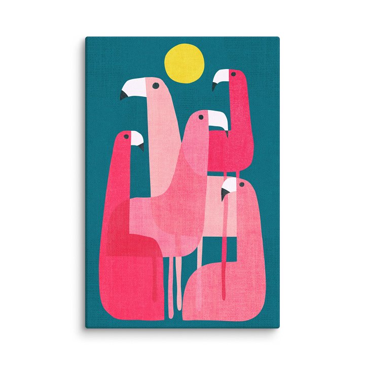 The flamingos canvas art print product image (1)