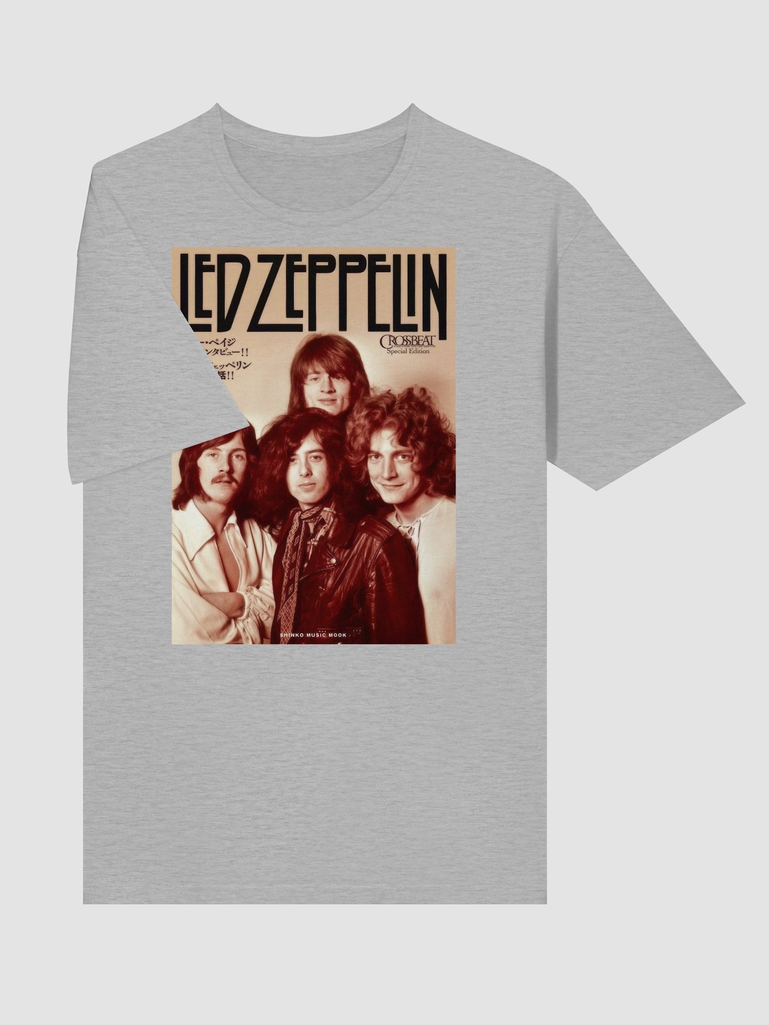 Led Zeppelin Vintage Band Portrait T-Shirt | Classic Rock Icon Graphic Tee product image (3)