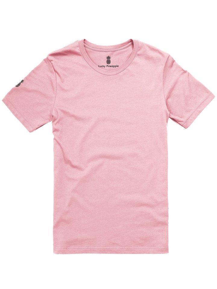 Concert Tee Fit Lucky Pineapple® Minimalist Sleeve Solid Color Unisex T-Shirt (Pink Colors) product image (1)