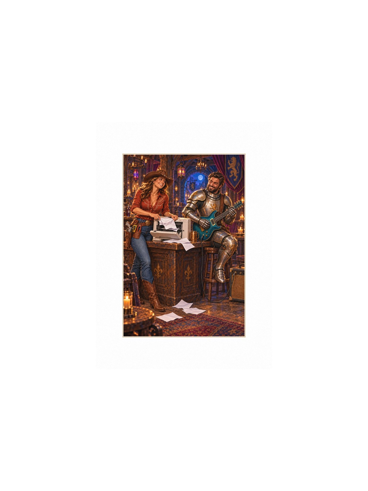 Printer Jam Small Art Print product image (1)