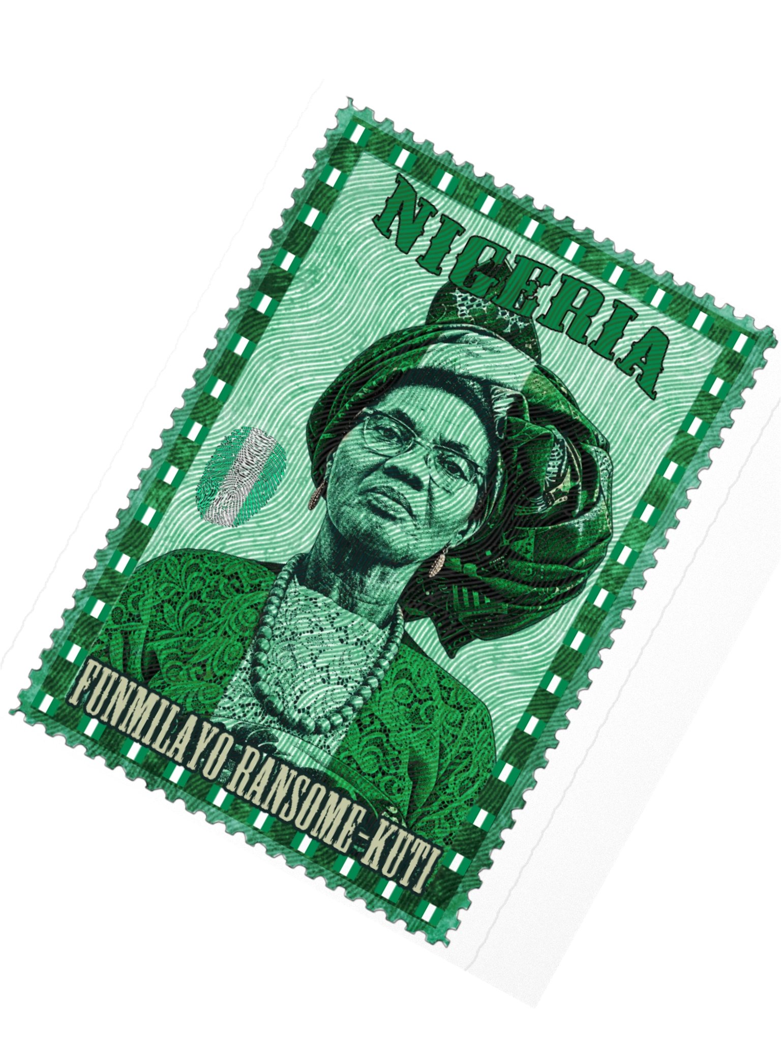 Funmilayo Ransome-Kuti Vintage Nigeria Postage Stamp Sticker product image (5)