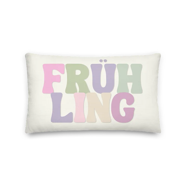 SPRING FRÜHLING QUOTE THROW PILLOW PASTEL product image (2)