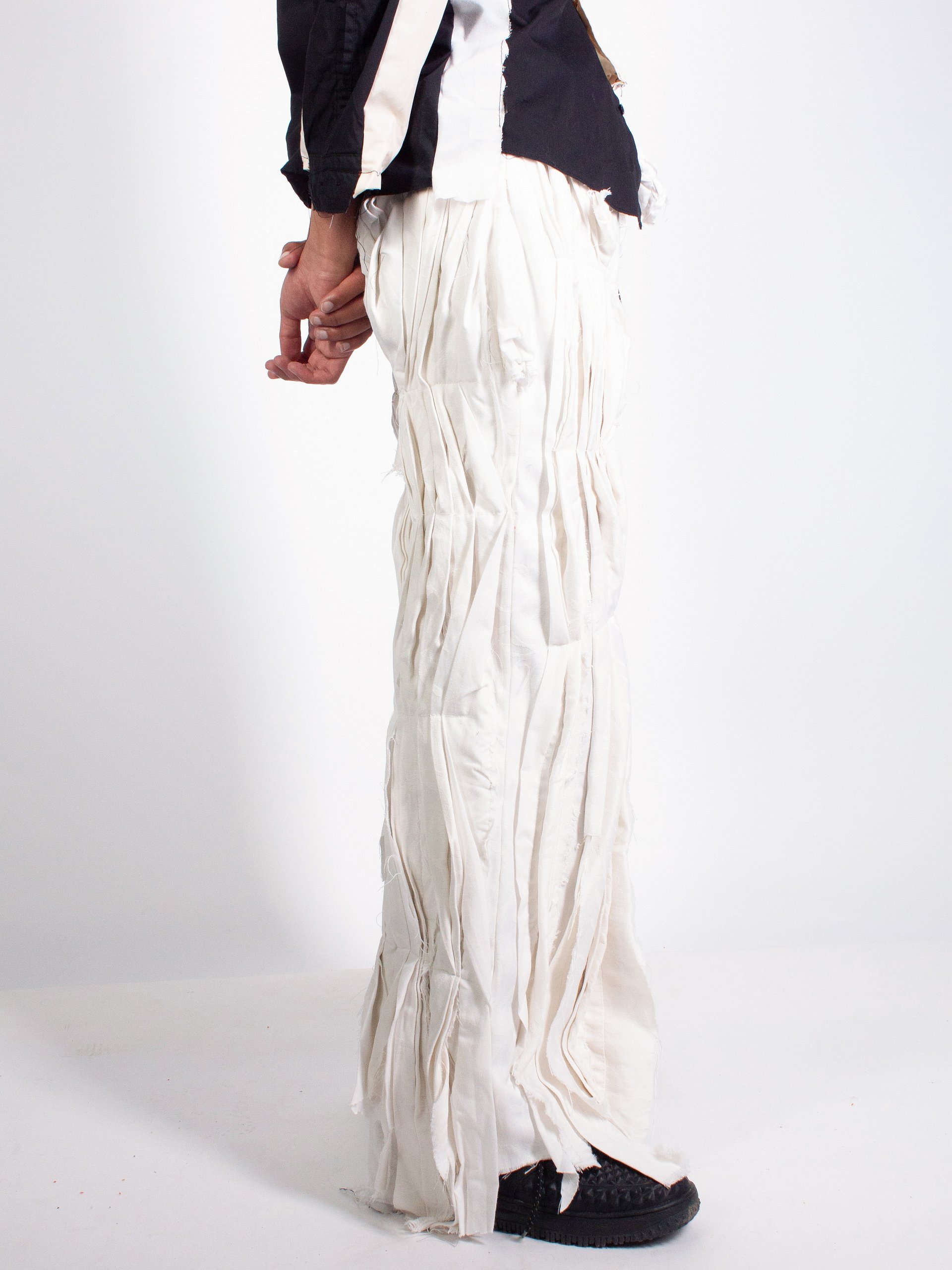 Heavy 'Paper- Pleat' Statement Trousers - Size 32 product image (3)