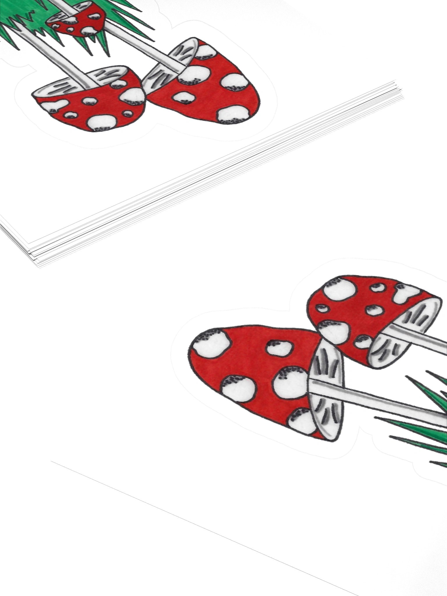 Red Mushroom Trio Sticker product image (4)