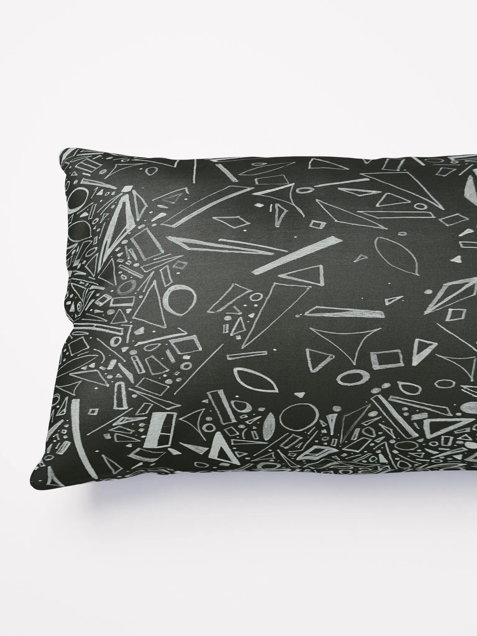 Long Graphic Black-White Pillow product image (3)