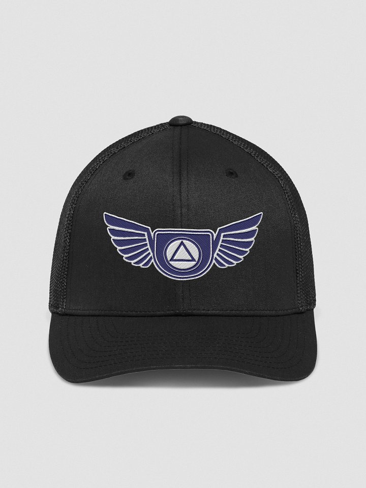 Guardian Angel Wings Trucker Hat with Blue Color Accent product image (1)
