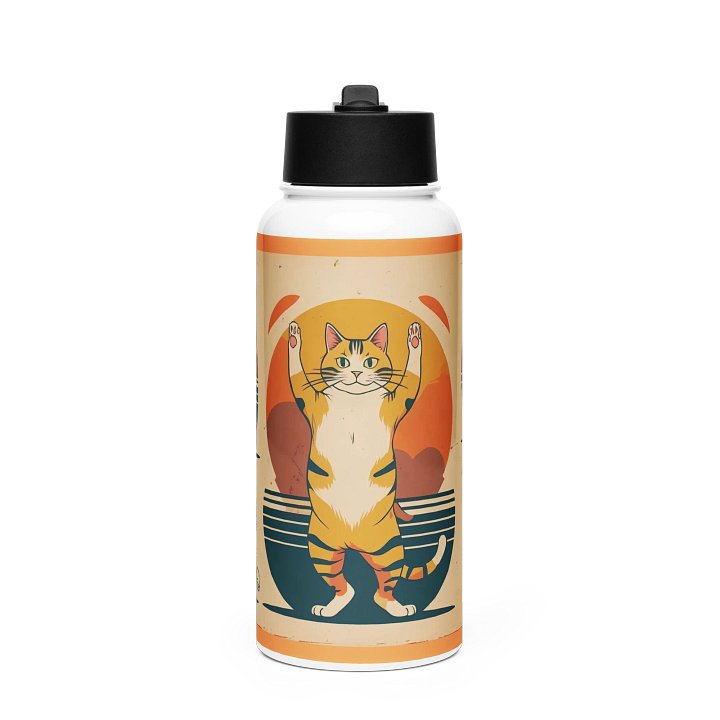 Zen Cats Stainless Steel Water Bottle product image (1)