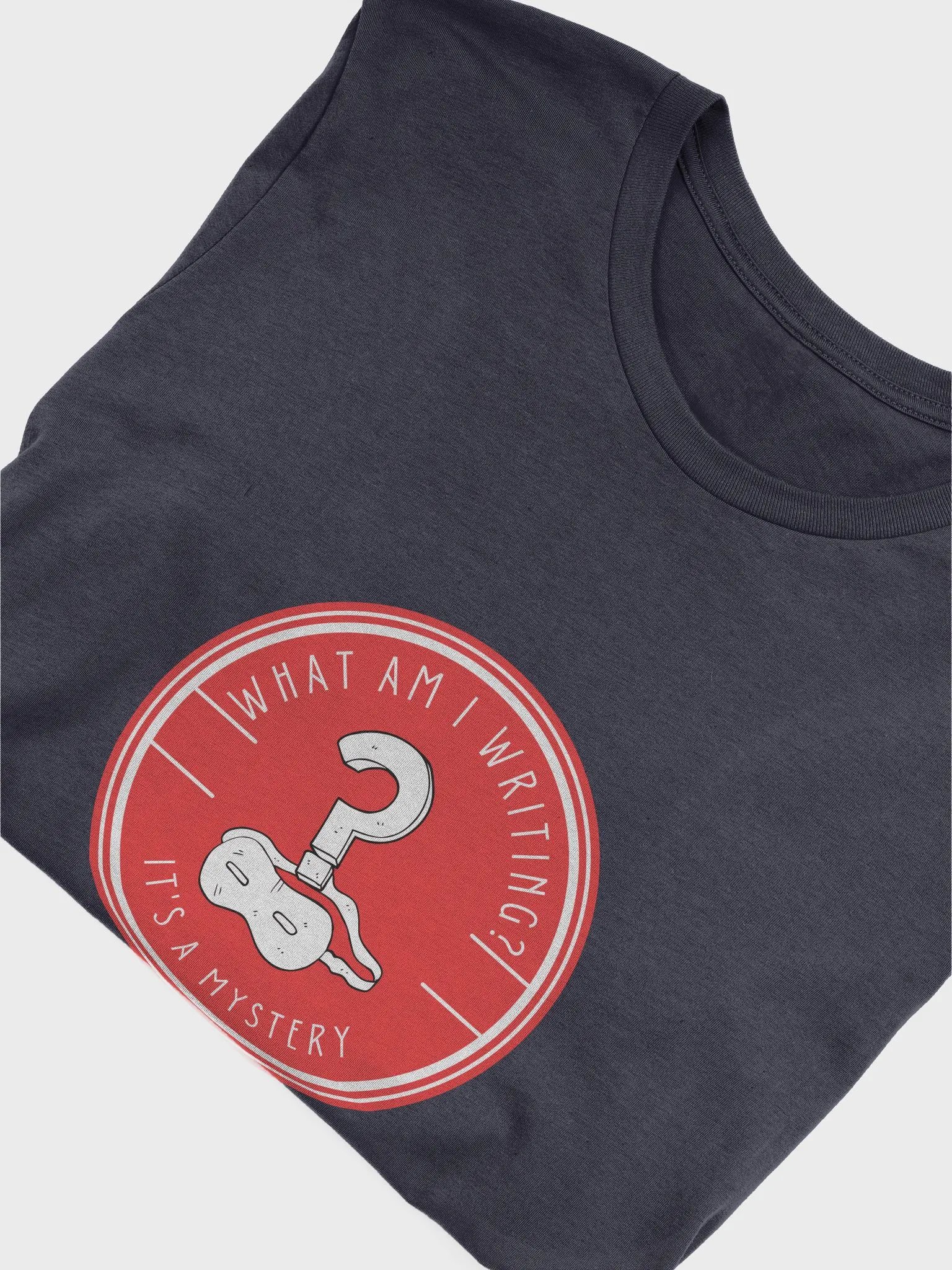 What am I Writing? It's a Mystery Navy T-shirt product image (5)
