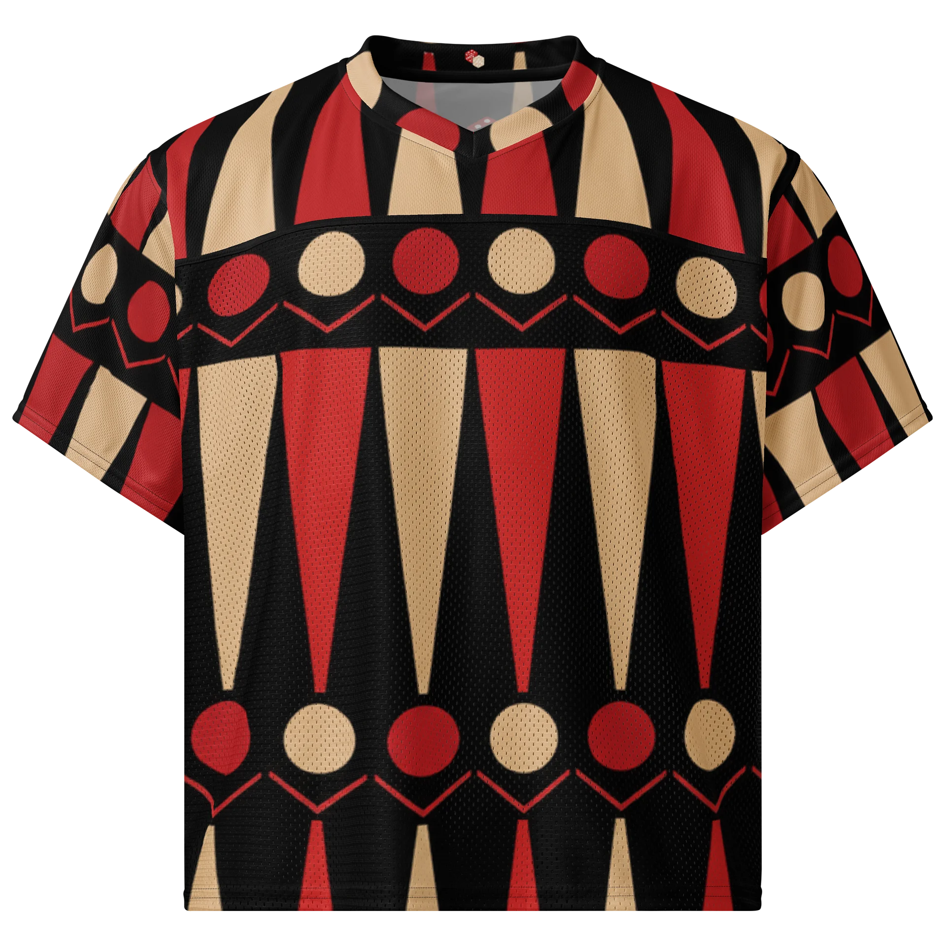 Retro Geometric Boxy Football Jersey product image (1)