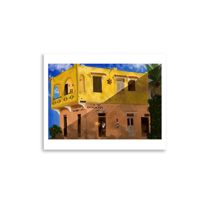 Salon Boricua Barbershop Drawing product image (2)
