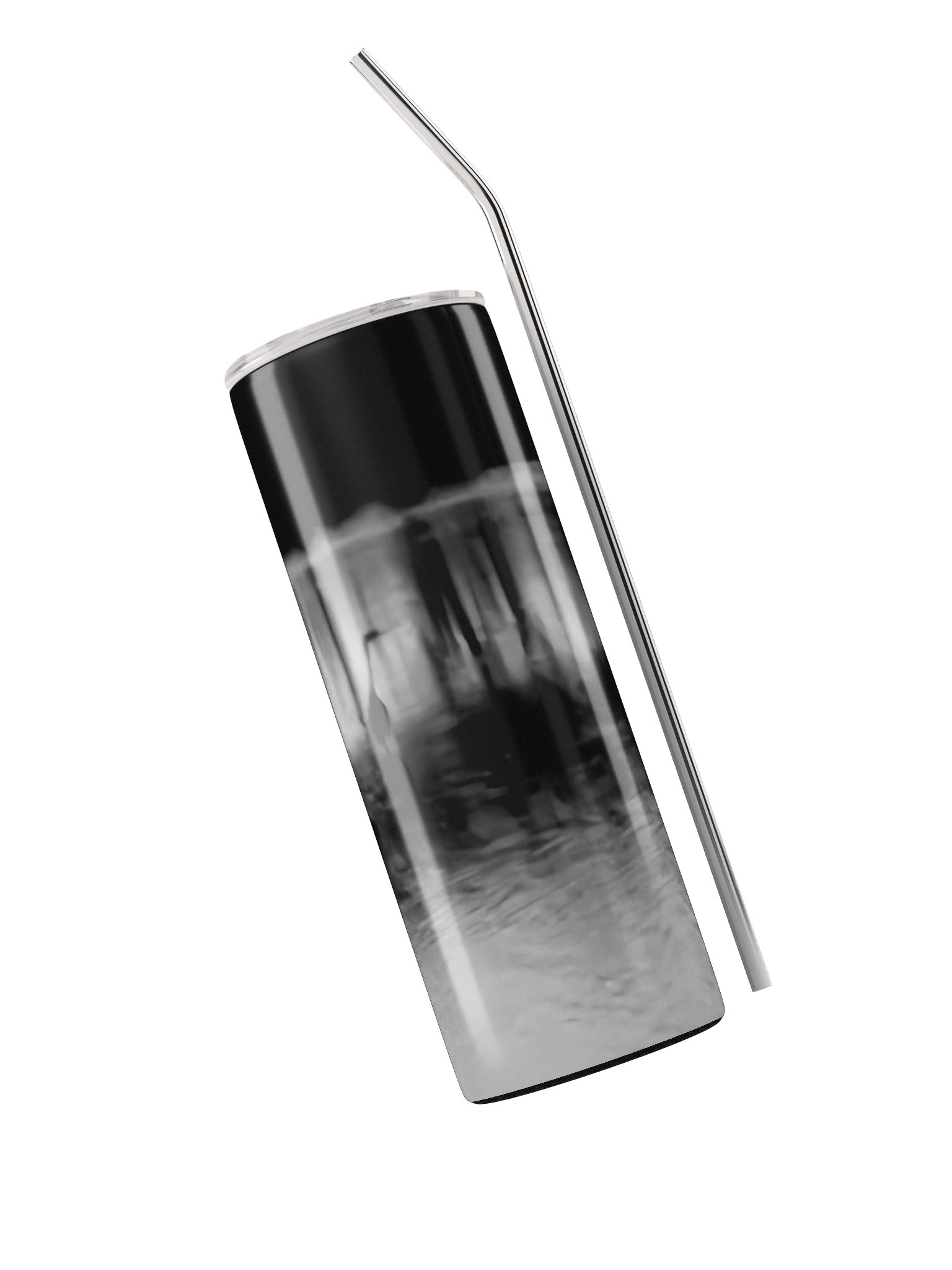 Blue Heron Black and White Stainless Steel Tumbler product image (3)