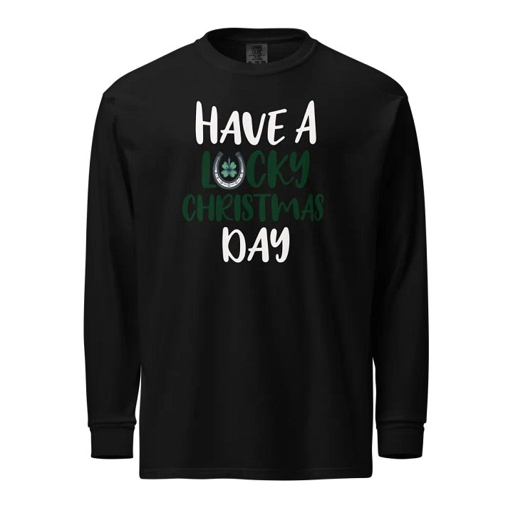 Lucky Christmas Horseshoe Long Sleeve Shirt product image (1)