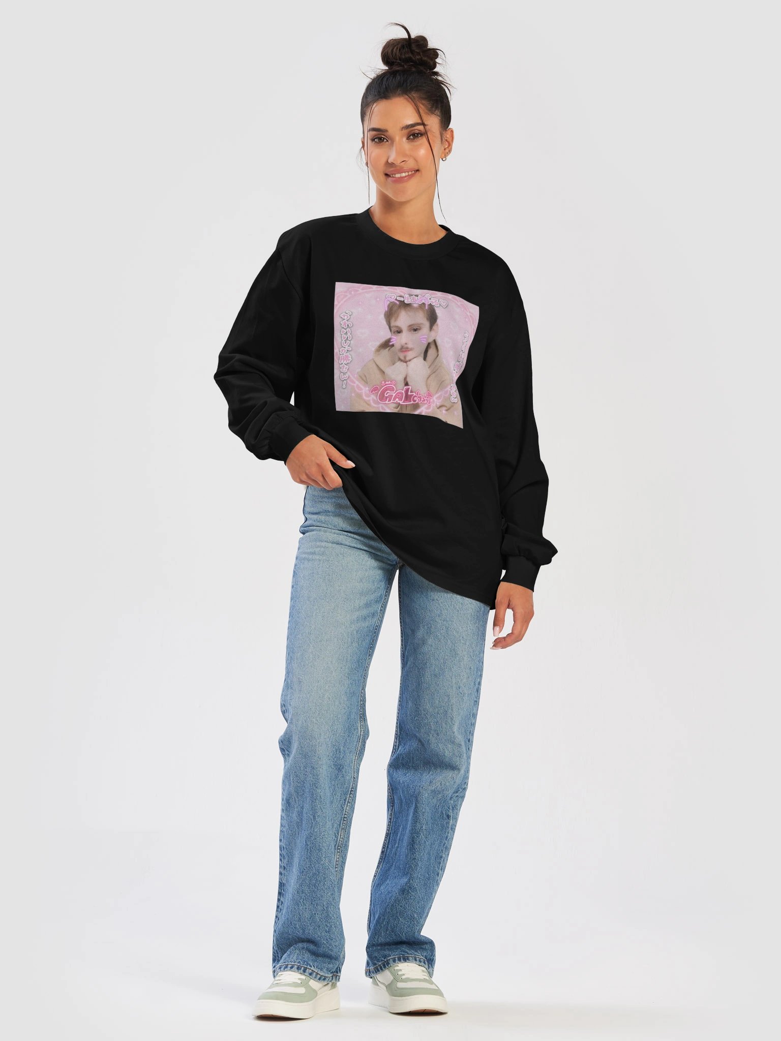 Kawaii Ben - Black Long sleeve product image (5)