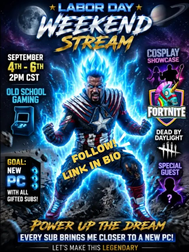 ‼️ LABOR DAY WEEKEND ADVENTURERS ‼️ 🌐 3 STRAIGHT DAYS OF STREAMING 🌐 😎 SUBATHON SUBTEMBER 😎 📢 GAMES, IRL, CHILLIN, SPECIAL GUESTS, AND MORE📢  #subathon #SUBtember #upcomingstreamer #jae6one9Adventures #fyp 