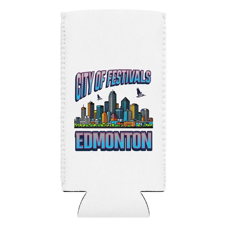 City of Festivals Edmonton Vibrant Can Cooler product image (2)